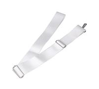 Asixxsix Tennis Net Center Strap, Adjustable Height Stainless Steel Buckle Tennis Net Strap, Portable Tension with White Color Alignment for Park Stadium Gym Backyard
