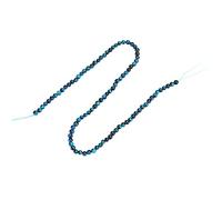 Asixxsix Tiger Eye Beads, AAA Grade Blue Round Beads High Gloss Finish, Volcanic Tiger Eye Stone with Crystal Stretch Cord for Jewelry Making Bulk (4mm【92pcs/String】)