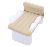 Asixxsix Toddler Airplane Bed, Inflatable Airplane Bed for Toddlers, Seat Extender for Kids, Blow Up Air Mattress Portable Baby Travel with Quick Inflation Hand Pump (Beige)