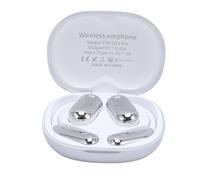 Asixxsix Translation Earbuds, Real Time AI Multi Language Translator Bluetooth 5.4 Open Ear Design Touch Screen, Language Translator Earbuds with for Travel Business Learning (Silver)