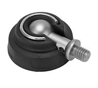 Asixxsix Tripod Foot Pad, 3/8in Rubber Stainless Steel Monopod Foot Pad Non Slip 50mm Diameter Rubber Spike Support Replacement