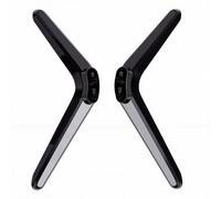 Asixxsix TV Stand Legs, 1 Pair Balck Universal Replacement Base Feet for 40 to 43 Inch TVs, Easy Installation with Screws, Compatible with Various Flat Screen Televisions (Black)