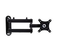 Asixxsix TV Wall Mount Bracket, 360 Rotation ±20° Tilt Full Motion Articulating TV Wall Mount, Retractable Metal Display for Home, 3.15 to 16.34in Distance From (Fits 14 to 24 Inch)