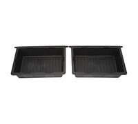 Asixxsix Underseat Storage Box, 2 Pcs Under Seat Storage Tray for Tesla Model Y 2020-2023 Black Driver Passenger Underseat Hidden Organizer Box, Under Seat Storage Organizer
