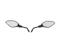 Asixxsix Universal Motorcycle Mirrors, Rear View Handlebar Convex Side Mirror with 360° Adjustable and M8 M10 Bolts for ATV Scooter Dirt Bike Cruiser UTV