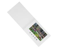 Asixxsix Video Greeting Card, Rechargeable Battery LCD Screen 720P HD Playback 128M Memory Video Brochure, Motion Book with DIY Upload for Wedding Business Holiday Events (7 Inch 1500mAh Li Ion