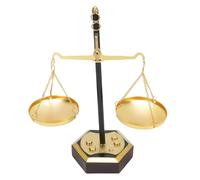 Asixxsix Vintage Style Metal Libra Jewelry Tower, Lawyer Scale of Justice, Iron Decorative Antique Weight Balancing Scale for Entryway Living Room Ornament