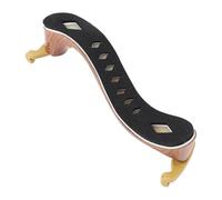 Asixxsix Violin Shoulder Rest, Adjustable Height Non Slip Rubber Feet ABS Woodgrain with Collapsible Design for 4/4 3/4 Size Violin, Foam Padding, Violin Support Pad (1/4-1/2)