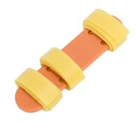 Asixxsix Violin Wrist Practice Aid, Approx. 11 X 2.7cm / 4.3 X 1.1in Plastic Left Hand Training Aid Adjustable Fastener Violin Wrist Trainer Adjustable for Beginner (Orange)