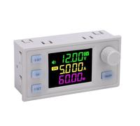 Asixxsix Voltage Regulator, Compact Size Real-time Digital Display Adjustable Voltage Regulator, Dc Boost Converter with Input DC6 36V Output DC0 36V 60W for Laboratory Fieldwork