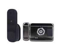 Asixxsix WiFi Smart Lock, Fingerprint Keyless Entry Door Lock WiFi APP Control IC Card Password Unlock, Biometric Electronic Door Locks for Tuya, Easy Installation
