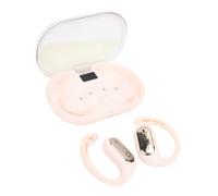 Asixxsix Wireless Earbuds, 5.4 Bluetooth 0 Pressure Bluetooth Earbuds Luminous Night Light Earphones Stereo Sound, Type C Charging for Gym Sport Running Workout Running (Beige)