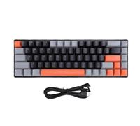 Asixxsix Wireless Mouse, Rechargeable Silent RGB Backlit Bluetooth Mouse with 3 Modes BT5 0 BT3 0 2 4G, Gaming Keyboard for Laptop PC Tablet Gaming Office (Orange Gray Black)