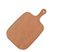 Asixxsix Wood Cutting Board with Handle, 33x20x1.5cm Kitchen Charcuterie Board Suitable for Cutting Various Foods, Cooked Food Platters for Cheese Meat Vegetables (33 * 20 * 1.5cm Beech Handle)