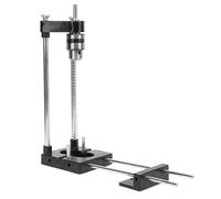 Asixxsix Woodworking Punch Locator, Accurate Spring Reset Punch Hole Positioner, Drilling Locator with Reversible Card Holder and V Groove for Wardrobe Cabinet Door Hardware