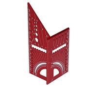 Asixxsix Woodworking Square, Aluminum Alloy 45 90 Degree Angle Measuring Ruler with Slide to Mark Feature for Woodworking Angle Measurement and Drilling Guide