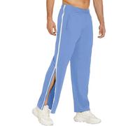 ASIYAN Rehab Pants Men Women Side Opening M-3XL, Jogging Pants Men Long Rehab Pants With Side Opening Wide Leg Baggy Sweatpants Cargo Pants(Blue 4,M)
