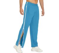 ASIYAN Rehab Pants Men Women Side Opening M-3XL, Summer Pants Leisure Pants Summer Linen Pants Yoga Pants Leisure Pants Men Jogging Sports Pants(Blue 3,3XL)