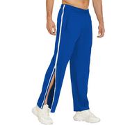 ASIYAN Rehab Pants Men Women Side Opening M-3XL, Summer Pants Leisure Pants Summer Linen Pants Yoga Pants Leisure Pants Men Jogging Sports Pants(Blue 2,L)