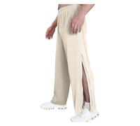 ASIYAN Rehabilitation Pants Men Jogging Pants M-3XL, Training Pants, Men's Rehabilitation Pants With Full-Length Zipper, Wide Legs, Quick-Change Pants, Casual Jogging Pants(Apricot,3XL)