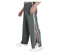 ASIYAN Rehabilitation Pants Men Jogging Pants M-3XL, Training Pants, Men's Rehabilitation Pants With Full-Length Zipper, Wide Legs, Quick-Change Pants, Casual Jogging Pants(Dark gray,M)