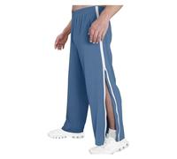 ASIYAN Rehabilitation Pants Men Jogging Pants M-3XL, Training Pants, Men's Rehabilitation Pants With Full-Length Zipper, Wide Legs, Quick-Change Pants, Casual Jogging Pants(Blue,M)