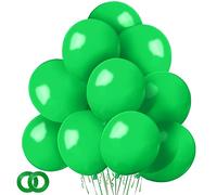 ASIYUHY Green Balloons 100 Pack 12 Inch Matte Green Latex Balloons for Christmas Day Wild Safari Birthday Party Wedding Baby Shower Decoration