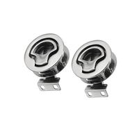 ASJFGTEH 2PCS 2 Inch Stainless Steel 316 Boat Slam Flush Latch High Mirror Polishing Marine Sailboat Hatch Deck Hardware