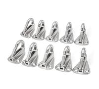 ASJFGTEH 43mm Stainless Steel 316 Spring Fender Hook Snap Attach Rope Boat Sail Tug Ship Marine Hardware Boat Accessories 10pcs