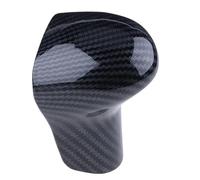 ASJFGTEH LHD 1pc Black Carbon Fiber C Model Without Label Interior Shift Knob Cover Decorative Panel Fit for A4 A5 A6 S6 A7 S7 Interior Accessories