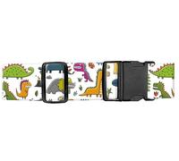 ASJHFDIR Luggage Straps for Suitcases, Adjustable Travel Belt, Durable Wide Luggage Strap, Cute Suitcase Strap Identifiers with Buckle, Bag Straps for Luggage, Cute Dinosaurs