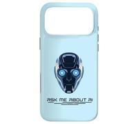 Ask Me About AI Robot Face Artificial Intelligence Robotics Case for iPhone 17 Pro Max