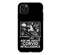 Ask Me About Corvid Intelligence Raven Crow Art Case for iPhone 11 Pro Max