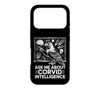 Ask Me About Corvid Intelligence Raven Crow Art Case for iPhone 17 Pro