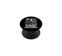 Ask Me About Corvid Intelligence Raven Crow Art PopSockets Adhesive PopGrip