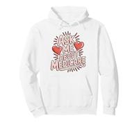 Ask Me About Medicare Design with Heartbeat Graphic Pullover Hoodie