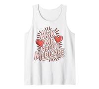 Ask Me About Medicare Design with Heartbeat Graphic Tank Top