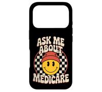 Ask Me About Medicare Groovy Health Insurance Consultant Case for iPhone 17 Pro