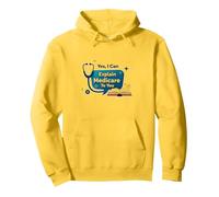 Ask Me About Medicare - I Can Explain It To You Pullover Hoodie, Adult Unisex, Lemon, L