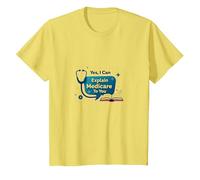 Ask Me About Medicare - I Can Explain It to You T-Shirt, Kids, Lemon, 4 Years