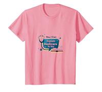 Ask Me About Medicare - I Can Explain It to You T-Shirt, Kids, Pink, 4 Years