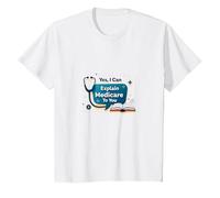 Ask Me About Medicare - I Can Explain It to You T-Shirt, Kids, White, 12 Years