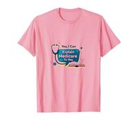 Ask Me About Medicare - I Can Explain It to You T-Shirt, Men, Pink, M