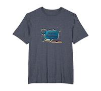 Ask Me About Medicare - I Can Explain It to You T-Shirt, Men's Big and Tall, Heather Blue, 6X Tall