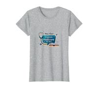 Ask Me About Medicare - I Can Explain It to You T-Shirt, Women, Heather Grey, M