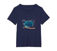 Ask Me About Medicare - I Can Explain It to You T-Shirt, Women's Plus, Navy, 5X
