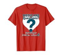Ask Me About Medicare - I've Got Answers! T-Shirt, Men, Red, M