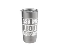 Ask Me About Medicare Stainless Steel Insulated Tumbler