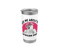 Ask Me About My African Grey Parrot Stainless Steel Insulated Tumbler