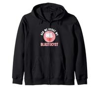 Ask Me About My Blastocyst In Vitro Fertilization IVF Nurse Zip Hoodie
